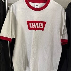 BEYONCE X LEVI'S OFFICIAL COWBOY CARTER GRAPHIC RINGER TEE LEVII'S SMALL M20X 27